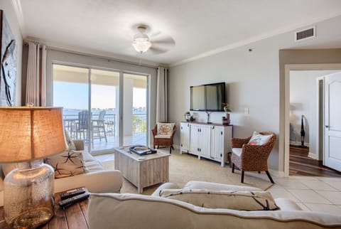 Living Room with spectacular views of Terry Cove, Robinson Island, and Gulf