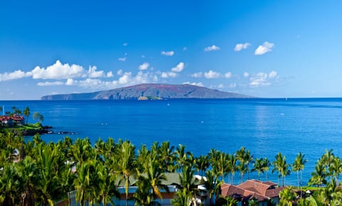 Stunning views of the ocean and Molokini and Kahoolawe islands from your unit