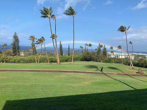 With the West Maui mountains behind the condo, there can be lots of rainbows! 
