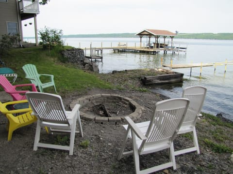 Fire pit at Lakeside
