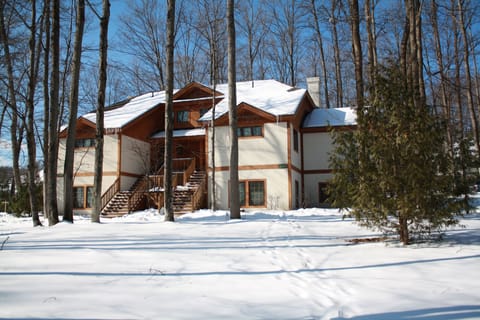 Main entry side of condo