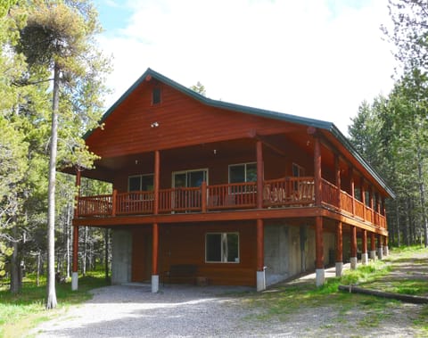 Eagle's Nest , a large 2-story cabin with wrap-around deck and plenty of parking