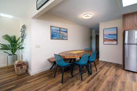 Stylish dining table with seating for your group