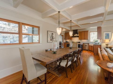 The Dining Room Table - Seats 12 easily, 14 in a pinch. Addnl. tables available.