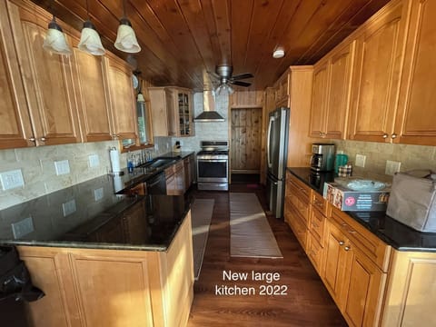 large kitchen view from table