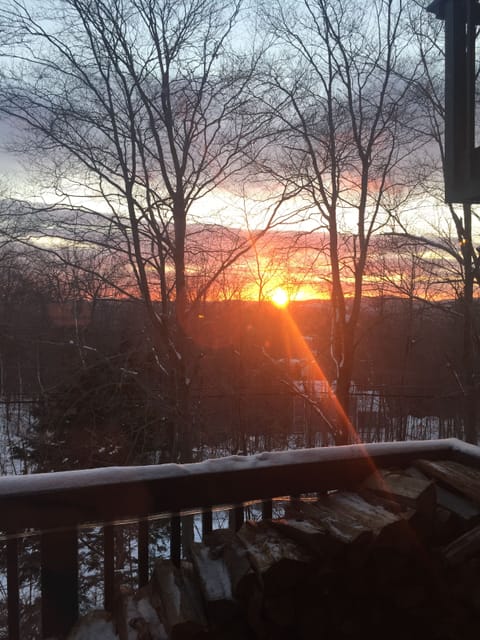Sunrise view from our deck
