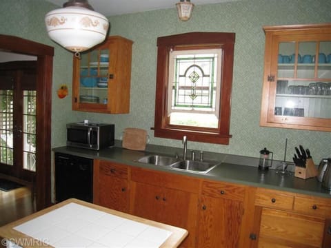 Charming, bungalow style kitchen.