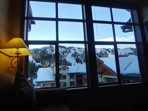 View from sofa in bedroom suite