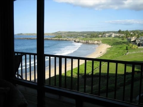 Beach view from living room