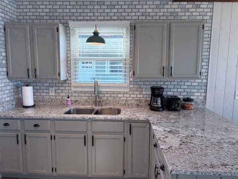 Kitchen with granite countertops