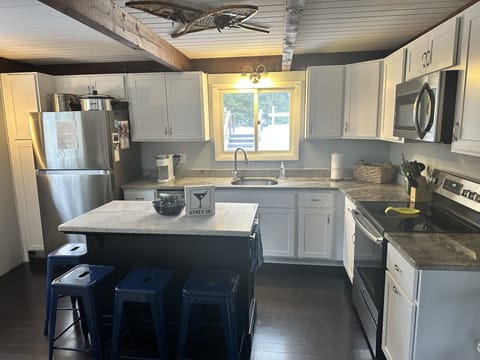 New kitchen! Stocked with key essentials for large groups!
