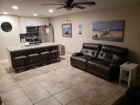 Standing at front door