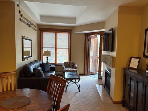 Living and dining areas