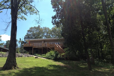 A view of the house from the water.