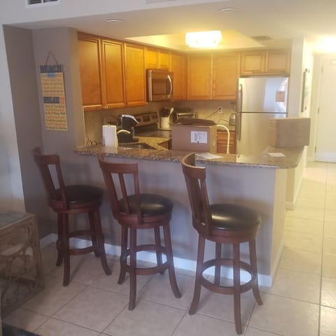 Kitchen counter top area.