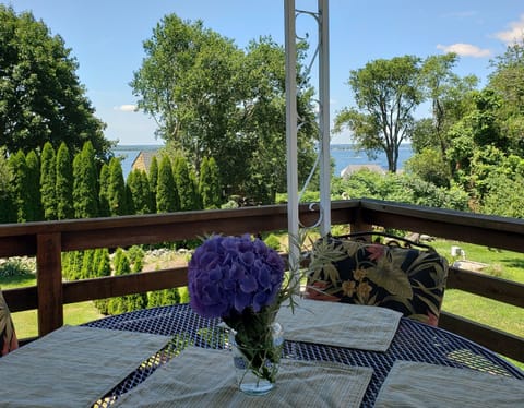 Deck Dining with Water View