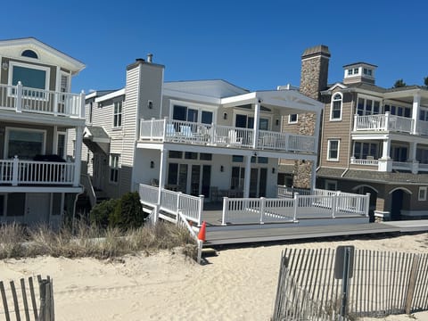 Beachside view.  Our unit is the top floor of this 2 family home.  
