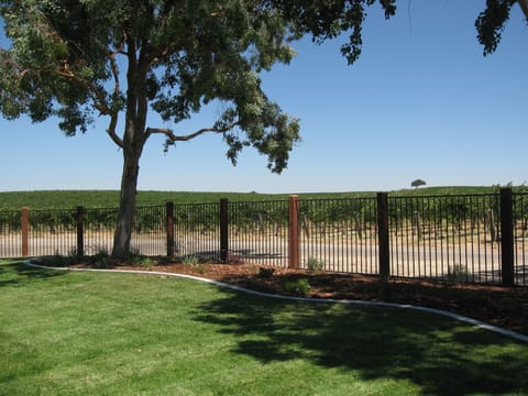 fully fenced yard