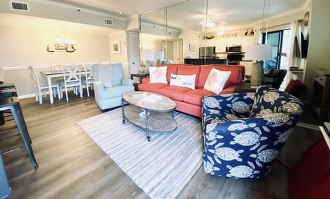 Spacious living area to relax after a day at the beach!