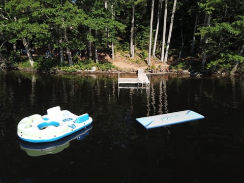 Private Dock, float, and water mat. Shared trampoline for guest use 