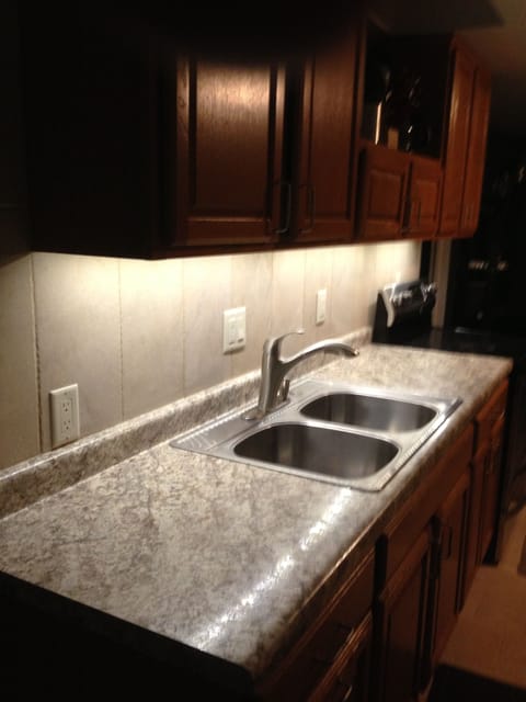 new backsplash undercounter lighting and electrical
