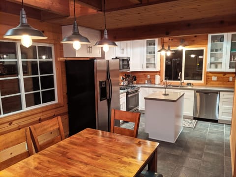 Living area into Kitchen