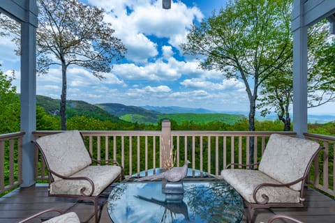 Long range Mountain View from top deck off main living area