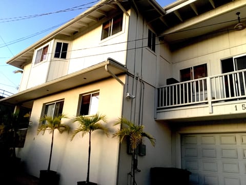 over the garage is the 4th bedroom with a balcony and a BBQ