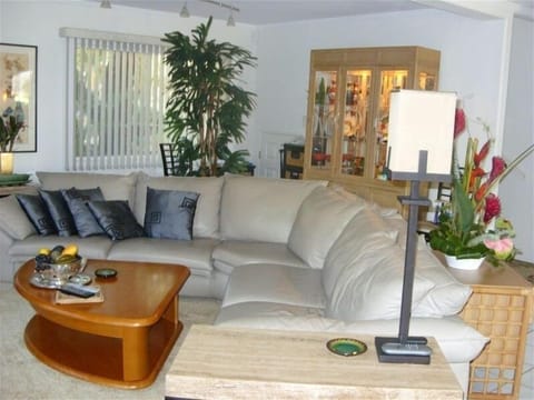 The downstairs great room area