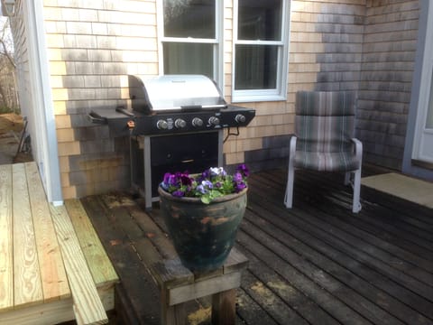 Gas Grill on outside deck