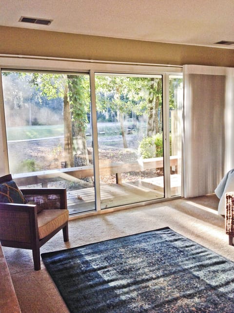 Window treatments close for your privacy.