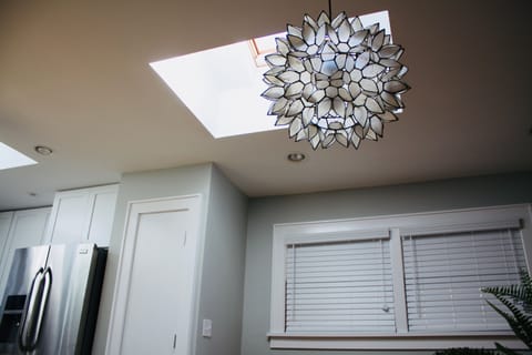 skylight over kitchen table