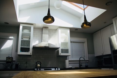 skylight over kitchen