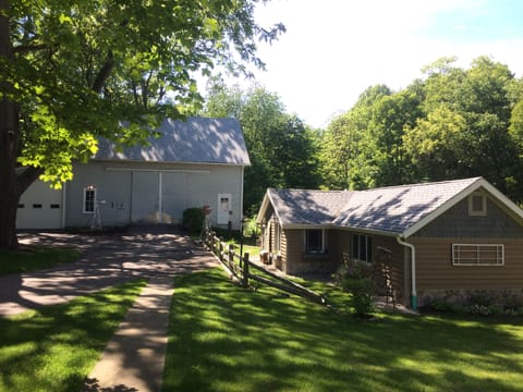 Plenty of parking for two vehicles.