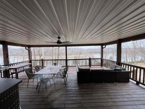 savor your morning coffee on the oversized porch