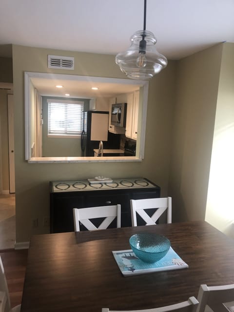 Open kitchen view from the living area