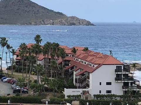 Our Villa is in the building closest to the camera in approximately the middle.