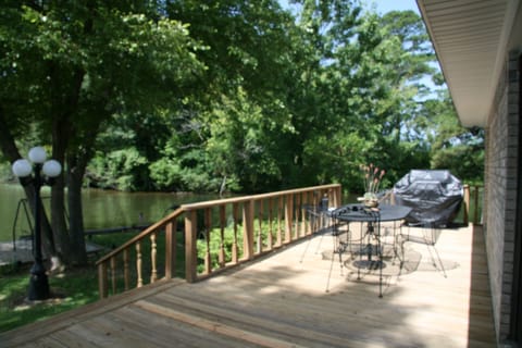 Out on the Deck looking towards the Grill and dining table