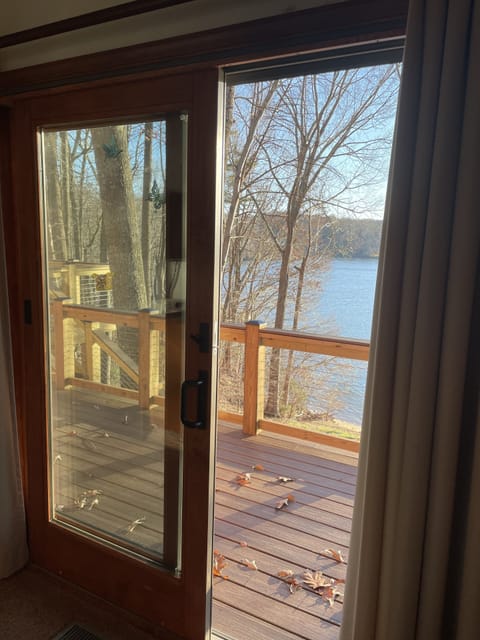 Master bedroom deck access. 