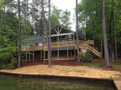 cabin from lake