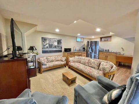 Downstairs living room and kitchen