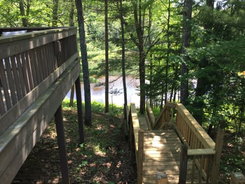 Summer view of steps down to the river!
