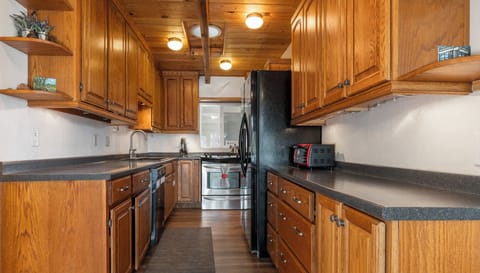 Galley style kitchen