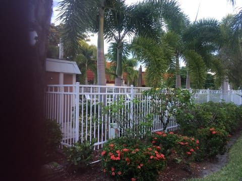 Pool view from entrance