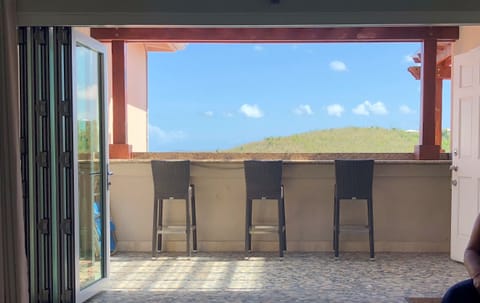 With doors open, view from your bed!