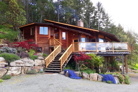 The main entrance to the house and patio.