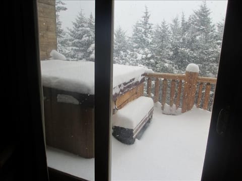 Our own private hot tub overlooking Upper Flume Slope
