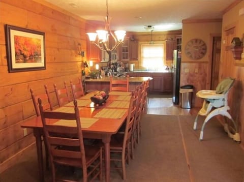 Dining room - with high chair - we're baby-friendly!