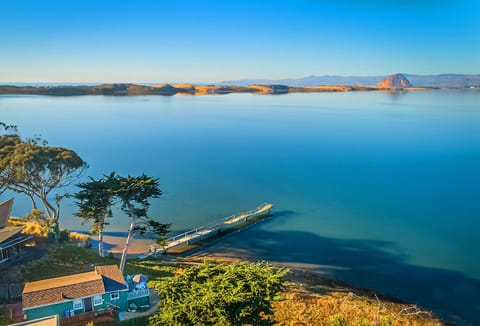 Views that go on forever from the Green Cottage on Morro Bay. Stay soon.
