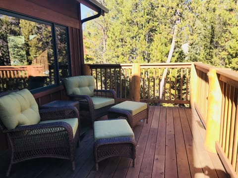 Back porch in the trees